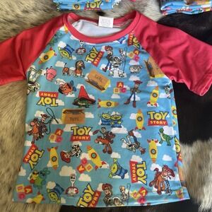 New Baby Toddler Toy Story Handmade‎ Tshirt  Buzz Woody Jesse